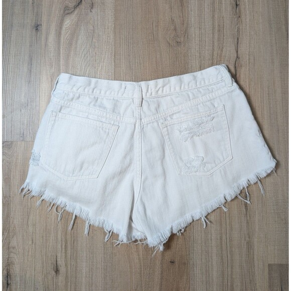 Free People We The Free Size 31 Cut Off Denim Shorts Button Fly Cotton Lot Of 2 - Picture 10 of 13